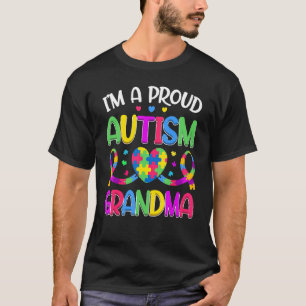 Im Proud Autism Grandma Autism Awareness Puzzle He T-Shirt
