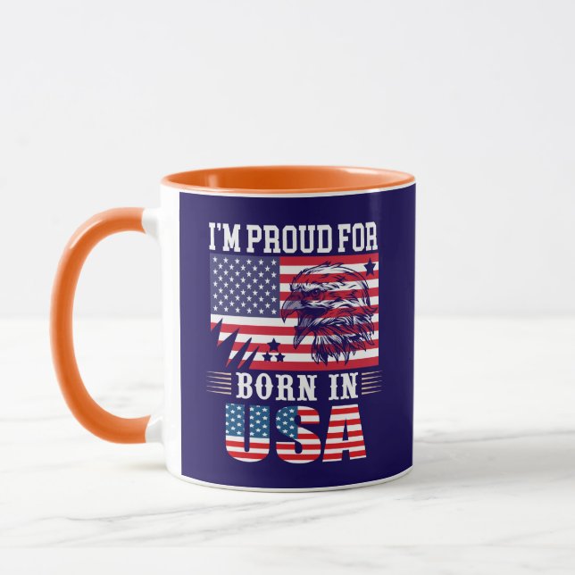 I'm Proud For Born in USA-62974 Mug (Left)