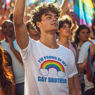 I'm Proud of My Gay Brother LGBT Sister T-Shirt