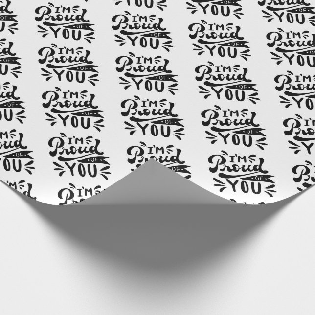 I'm Proud of You  Wrapping Paper (Corner)
