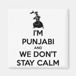 Im Punjabi And We Dont Keep Calm Baby Magnet