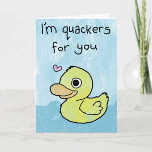 I'm Quackers For You - Valentines Day Card / Love