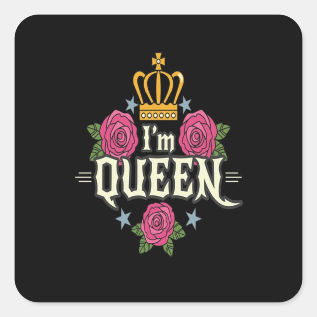 I'm  Queen Square Sticker (Front)
