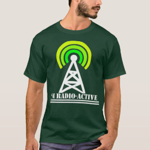 Im Radio-Active With Tower Antenna Funny Ham Men T-Shirt