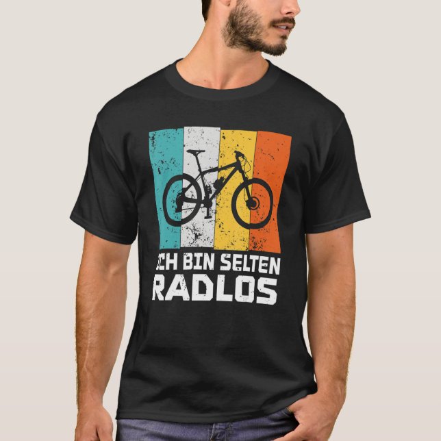 I'm rarely bikeless funny cyclist bike wheel T-Shirt (Front)