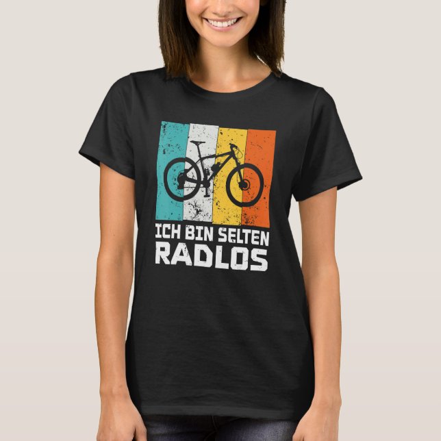 I'm rarely bikeless funny cyclist bike wheel T-Shirt (Front)