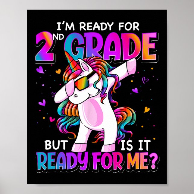 I'm Ready For 2nd Grade  Back To School 2nd Grade  Poster (Front)