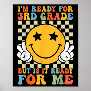 Im Ready For 3rd Grade Retro Back To School Third Poster