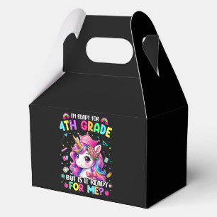 Im Ready for 4th Grade Unicorn First Day of School Favour Box