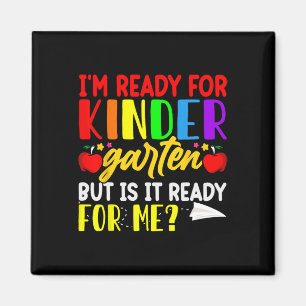 I'm Ready For First Day Of School Kindergarten Boy Magnet