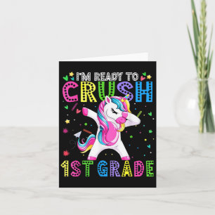 Im Ready For First Grade Back To School 1st Grade Card