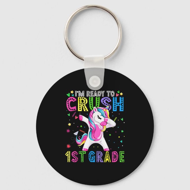 Im Ready For First Grade Back To School 1st Grade  Key Ring (Front)