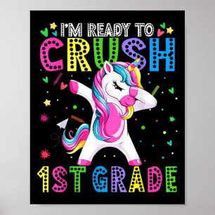 I'm Ready For First Grade Back To School 1st Grade Poster