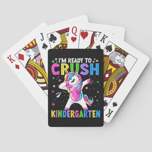 I'm Ready For Kindergarten Back To School Playing Cards (Back)