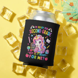 Im Ready for Second Grade Unicorn First Day Can Cooler