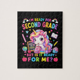 Im Ready for Second Grade Unicorn First Day Jigsaw Puzzle