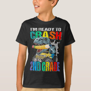 I'm Ready To Crash 2nd Grade Monster Truck  T-Shirt