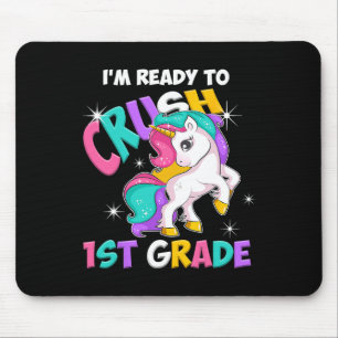I'm Ready To Crush 1st Grade Girls Back To School Mouse Pad