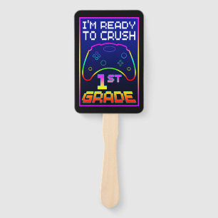 I'M READY TO CRUSH 1st GRADE Hand Fan