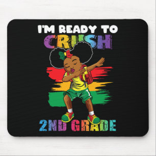 I'm Ready To Crush 2nd Grade Dabbing Girl Back To Mouse Pad
