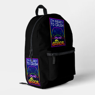 I'M READY TO CRUSH 2nd GRADE Printed Backpack