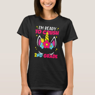 I'm Ready to Crush 2nd Grade Shark Back to School T-Shirt
