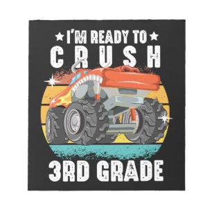 I'm Ready To Crush 3rd Grade Cute Back To School Notepad