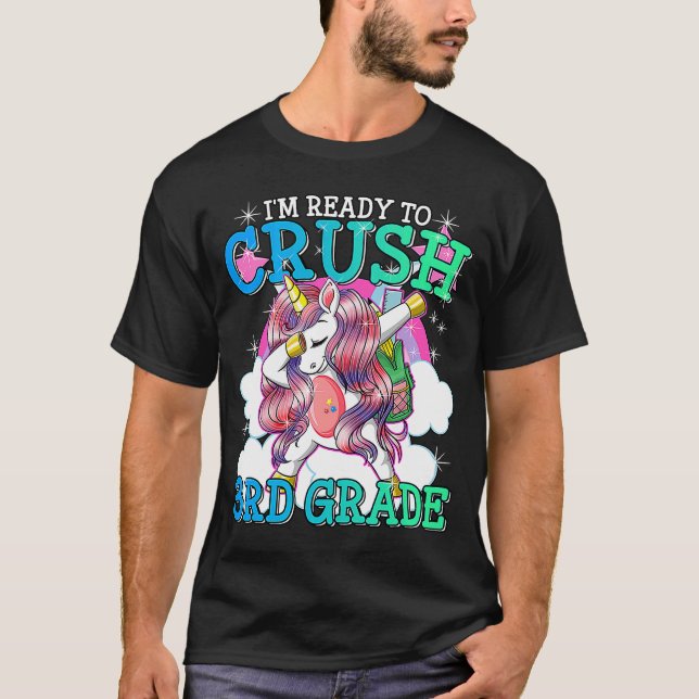I'm Ready to Crush 3rd Grade Kids  Cute Dabbing Un T-Shirt (Front)