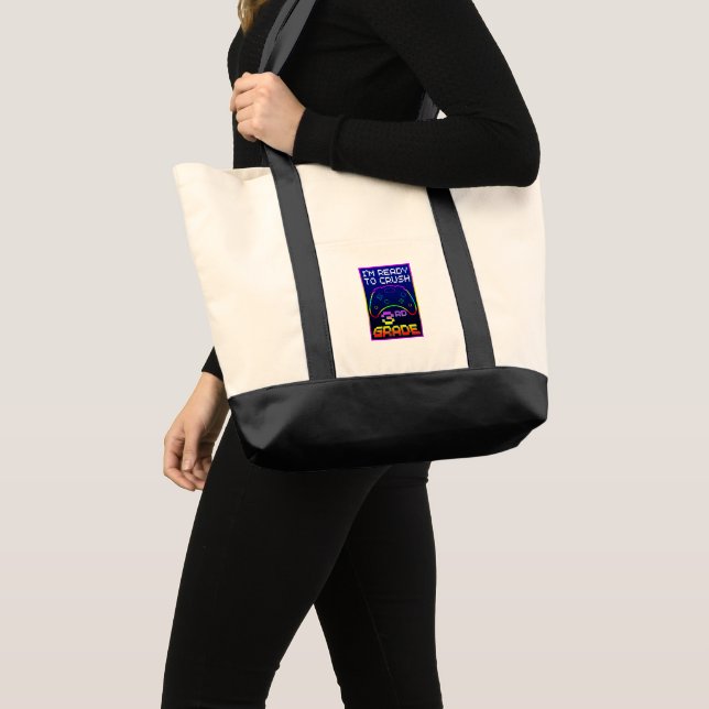 I'M READY TO CRUSH 3rd GRADE Tote Bag (Front (Product))