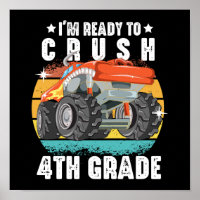 I'm Ready To Crush 4th Grade Cute Back To School