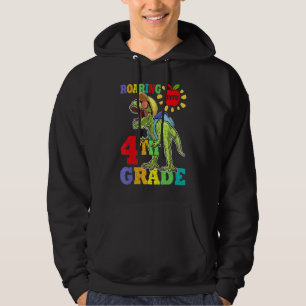 I'm Ready To Crush 4th Grade Dinosaur Boys Back To Hoodie