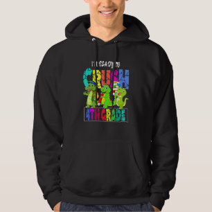 Im Ready To Crush 4th Grade With Dinosaurs Hoodie