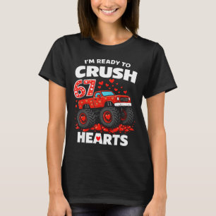 Im Ready To Crush 67 Hearts Truck Valentines Day B T-Shirt