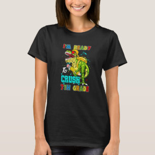 I'm Ready To Crush 7th Grade Back To School Dinosa T-Shirt