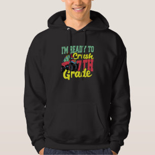 I'm Ready To Crush 7th Grade Rex Dinosaur Monster Hoodie