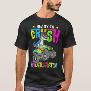 Im Ready To Crush Kindergarten Dinosaur Rex Back T T-Shirt