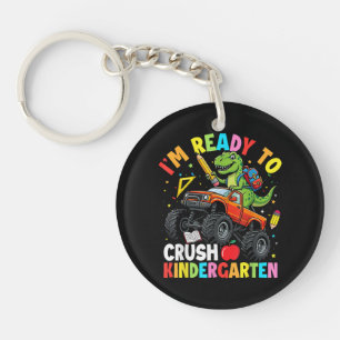 I'm Ready to Crush Kindergarten First Day dinosaur Key Ring