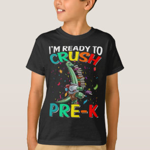 I'm Ready To Crush Pre-K Brachiosaurus Dinosaur T-Shirt