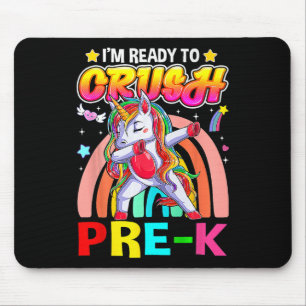 I'm Ready To Crush Pre K Dab Unicorn Byck To Schoo Mouse Pad