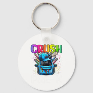 I'm Ready To Crush Pre-k Hockey Ck To School Boys Key Ring