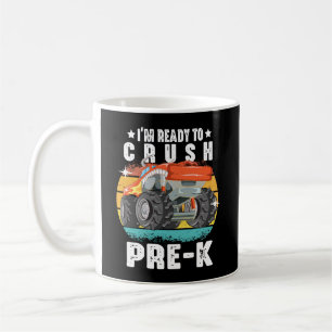 I'm Ready To Crush Pre-k Monster Truck Back School Coffee Mug