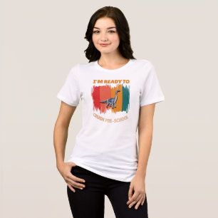 I'm Ready to Crush Pre-School – Dinosaur Tri-Blend Shirt