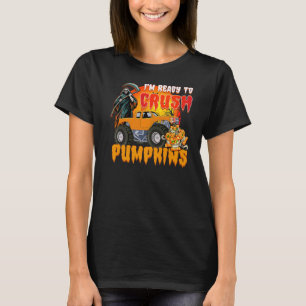 I'm ready to crush pumpkins cool truck Halloween T-Shirt