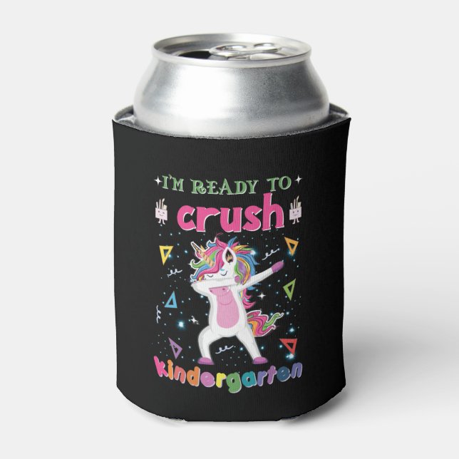 I'm Ready To Crush The Kindergarten Can Cooler (Can Front)
