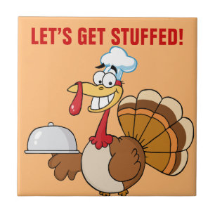I'm Ready to Eat Thanksgiving Dinner Ceramic Tile