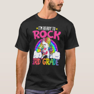 I'm Ready To Rock 3rd Grade Dabbing Unicorn Magica T-Shirt