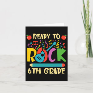 I'm Ready To Rock 6th Grade Guitar Ck To School Bo Card