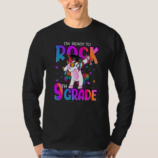 I'm Ready To Rock 9th Grade Unicorn Back To School T-Shirt