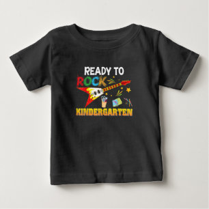 I'm Ready To Rock Kindergarten Back To School Baby T-Shirt
