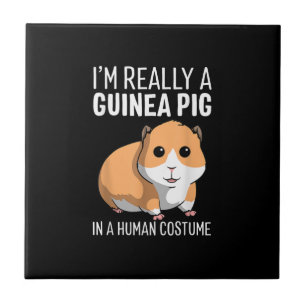 Im Really A Guinea Pig In A Human Costume Ceramic Tile